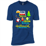 Santa claus i just want to bake stuff and waych christmas movi PINGPONG - Premium Short Sleeve T-Shirt