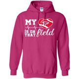 Atlanta Falcons Football My Heart is on that Field - Hoodie