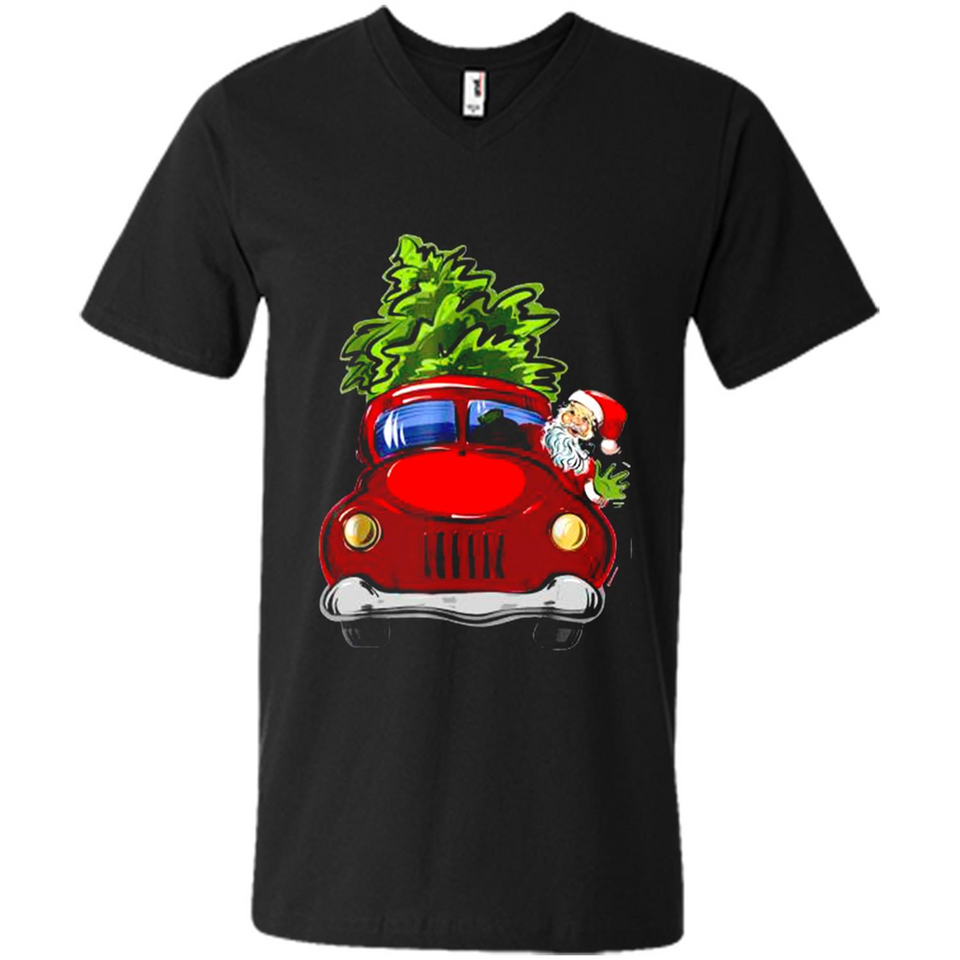 Vintage Santa red Truck Christmas Tree PINGPONG