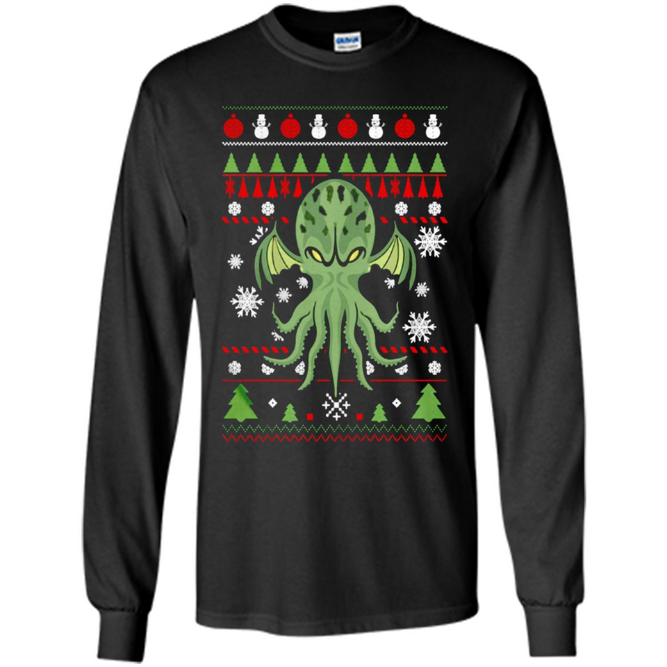 Octopus Ugly Sweater Christmas - Long Sleeve T-Shirt