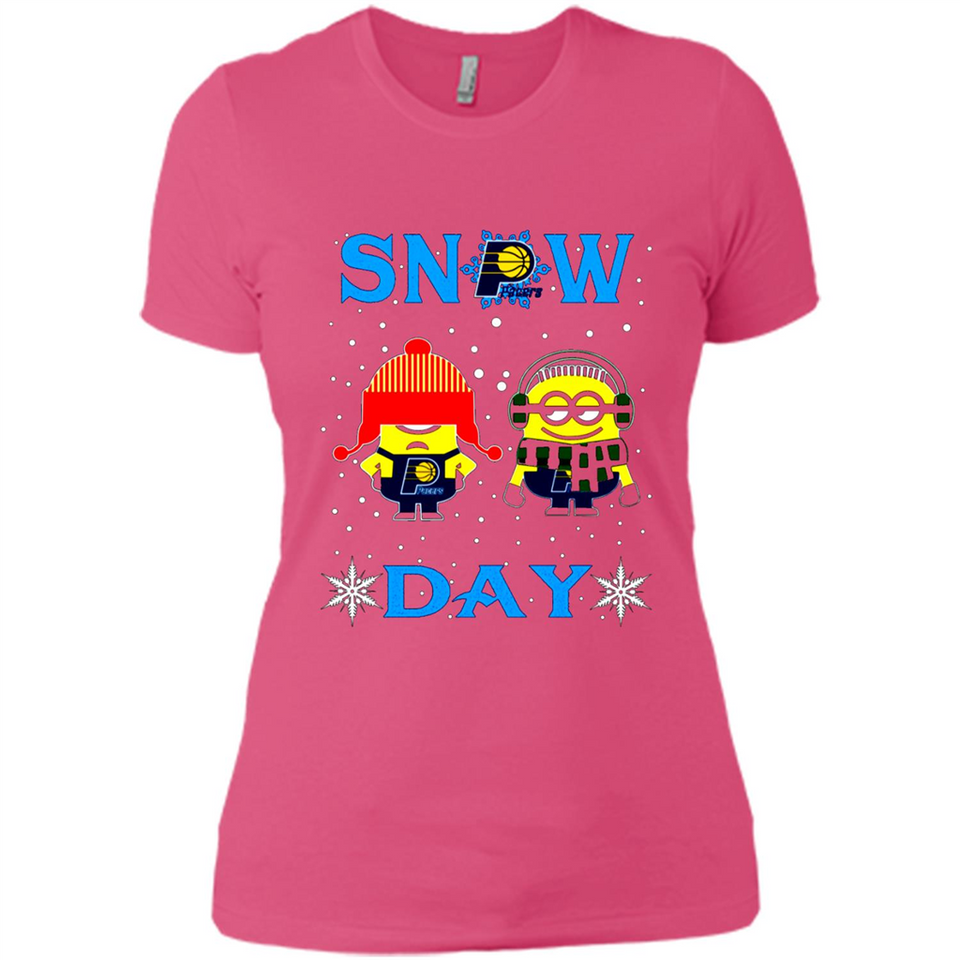 Snow Day Shirt For Indiana Pacers Vs Minion Fans pingpong