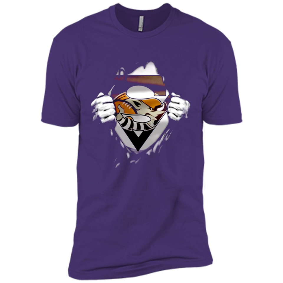 Cleveland Browns And Superman Fans - Premium Short Sleeve T-Shirt