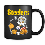 Grumpy Santa Claus Pittsburgh Steelers Football Team PINGPONG
