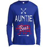 Aunt Shirt Buffalo Plaid Family Camp Bear Tee - Canvas Long Sleeve T-Shirt