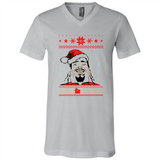 Home Malone Christmas Sweater PINGPONG - Canvas Unisex V-Neck