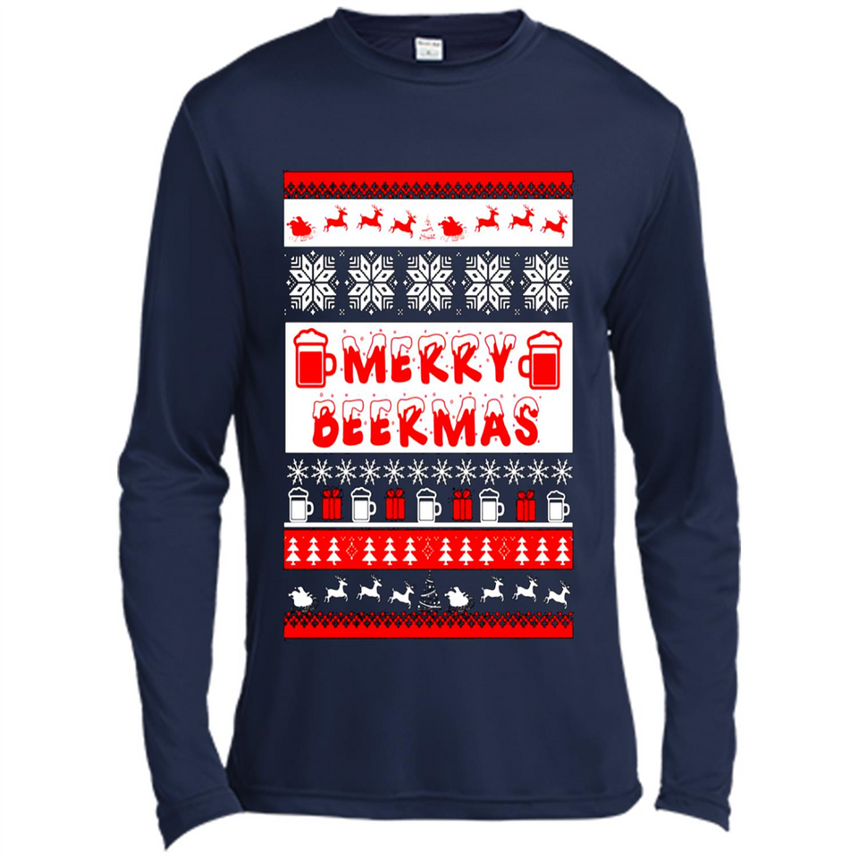 Merry Beermas Christmas sweater PINGPONG