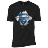 Detroit Lions And Superman Fans - Premium Short Sleeve T-Shirt