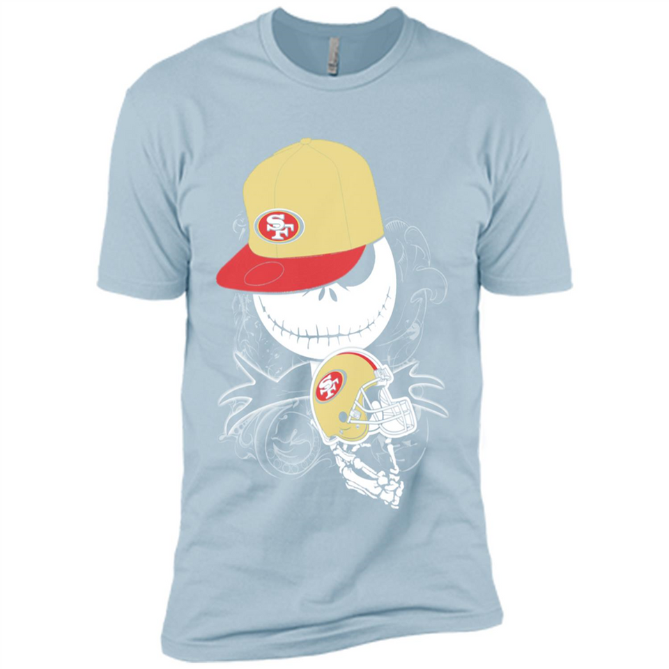 Jack Skellington The Nightmare Before Christmas-49ers Football - Premium Short Sleeve T-Shirt