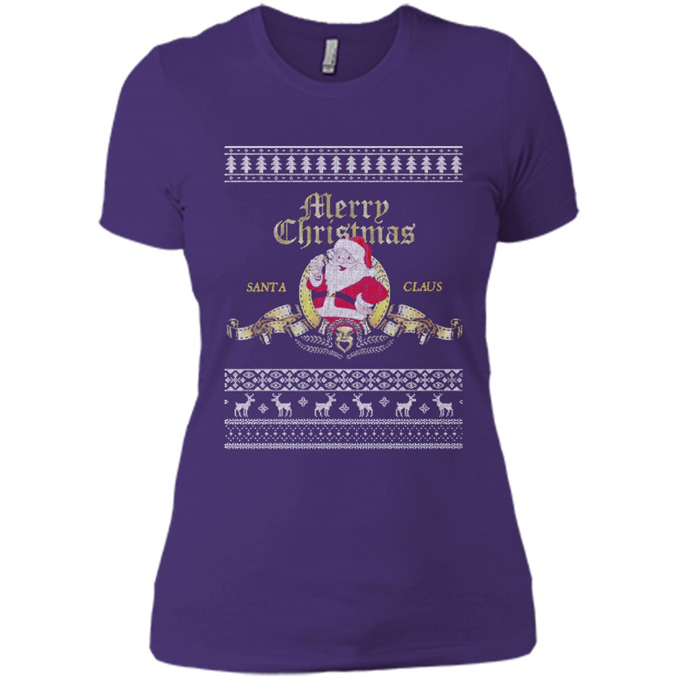 Christmas Santa Goldwyn Mayer Logo - Ladies' Boyfriend T-Shirt