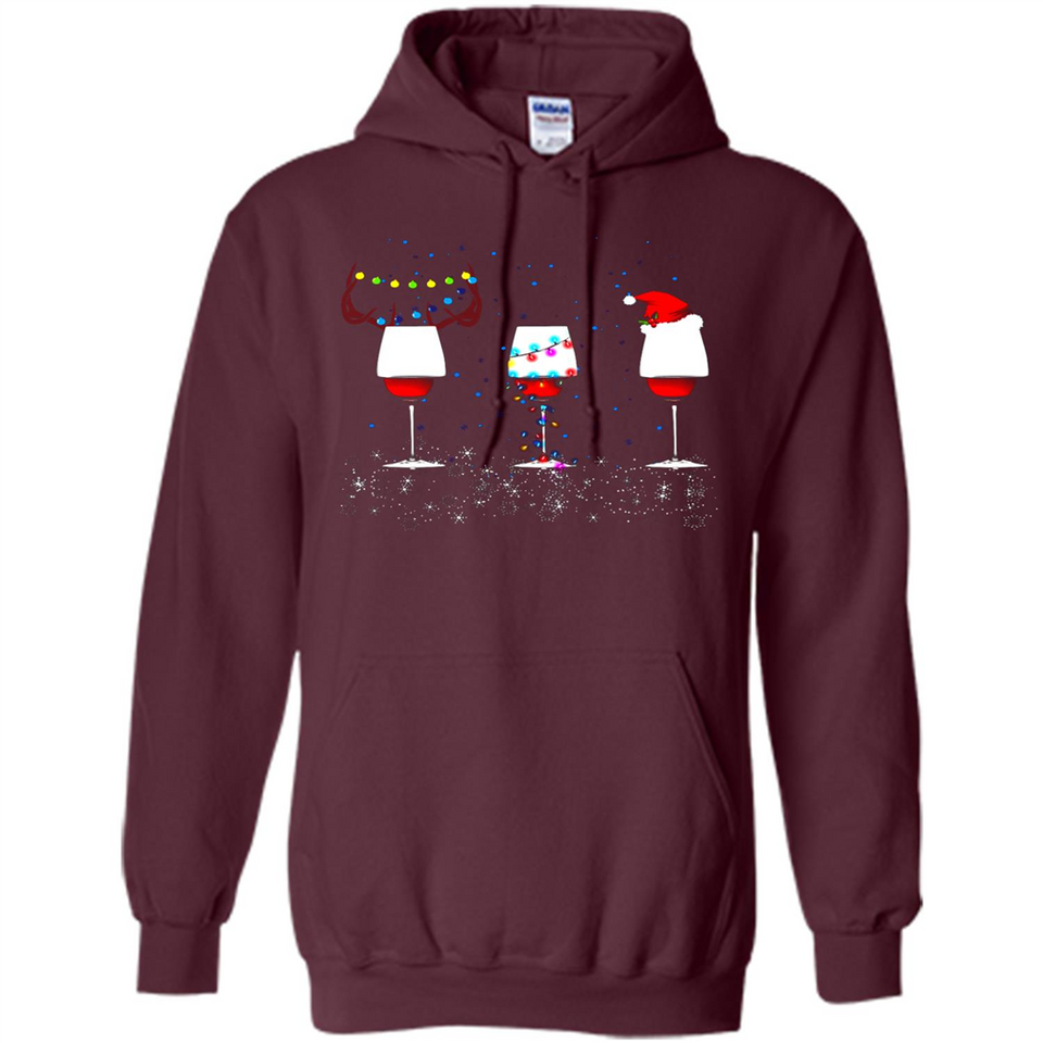 Christmas Red Wine Funny Merry Xmas Sweatshirt - Hoodie