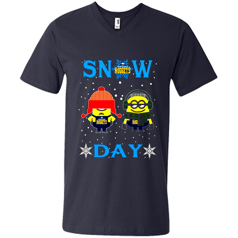 Snow Day Shirt For Denver Nuggets Vs Minion Fans pingpong