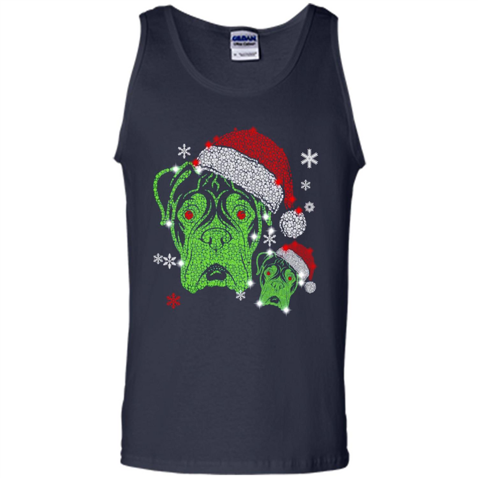 Boxer Dog diamond Christmas - Tank Top