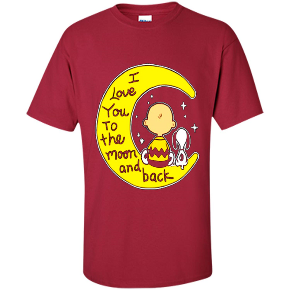 I LOVE YOU TO THE MOON AND BLACK CHARLIE BROWN AND SNOOPY