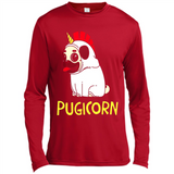 Pugicorn Pug Unicorn Funny Shirt PINGPONG - Canvas Long Sleeve T-Shirt