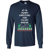 Merry Christmas You Filthy Animal Sweatshirt PINGPONG