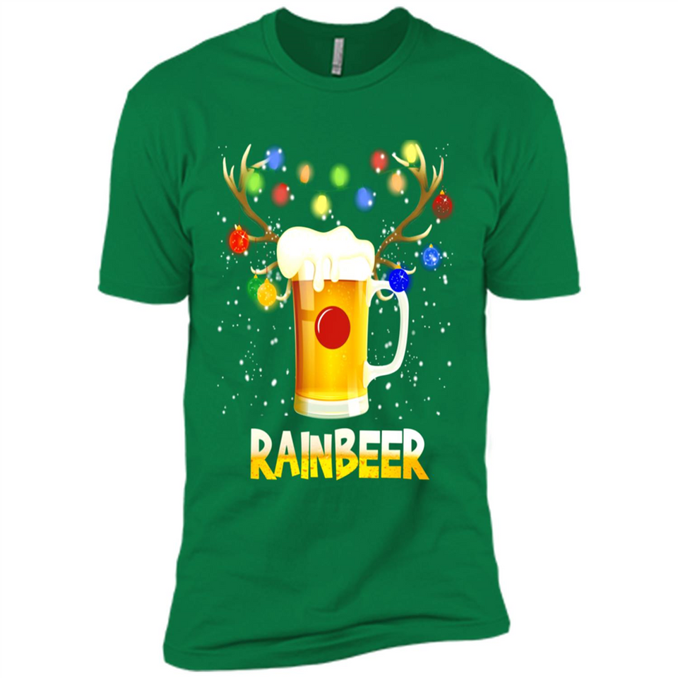 Rainbeer Christmas Reindeer Beer Drinking