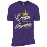 Queens Are Born In November Golden T-Shirt