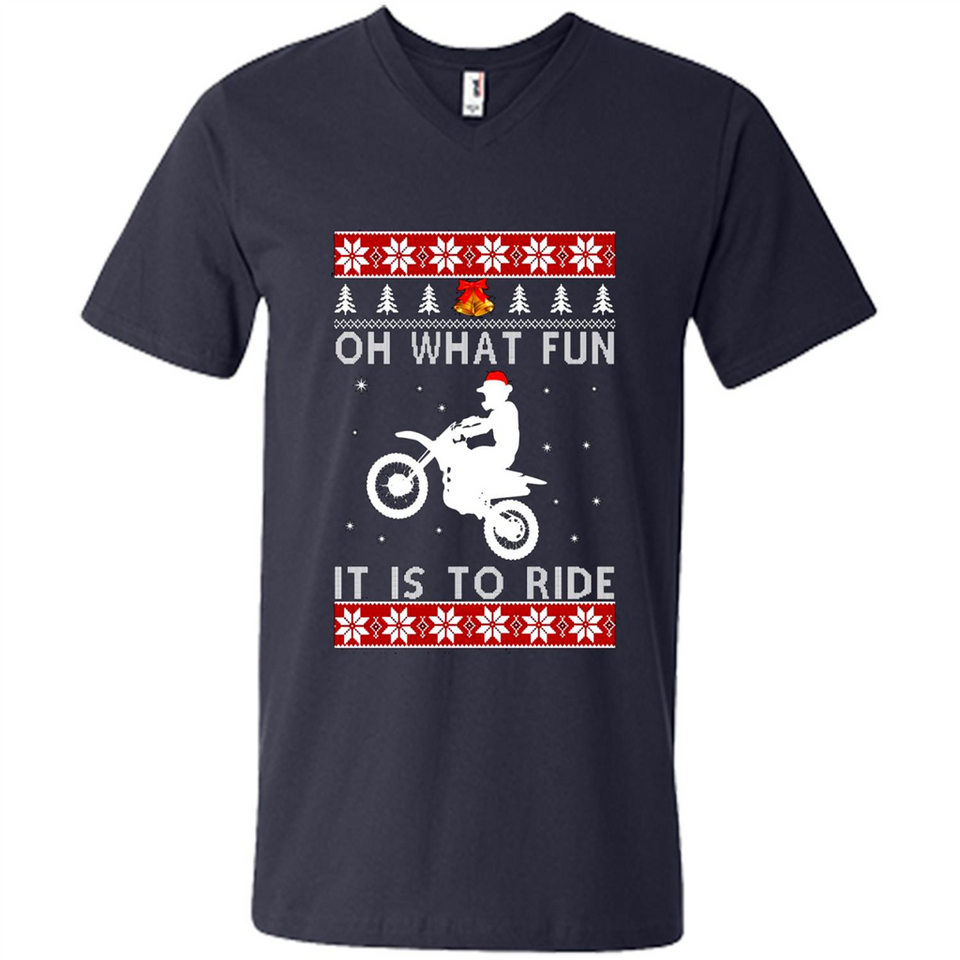 Motocross oh what fun it is to ride Christmas sweater PINGPONG