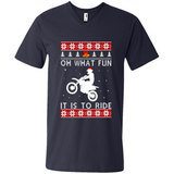 Motocross oh what fun it is to ride Christmas sweater PINGPONG