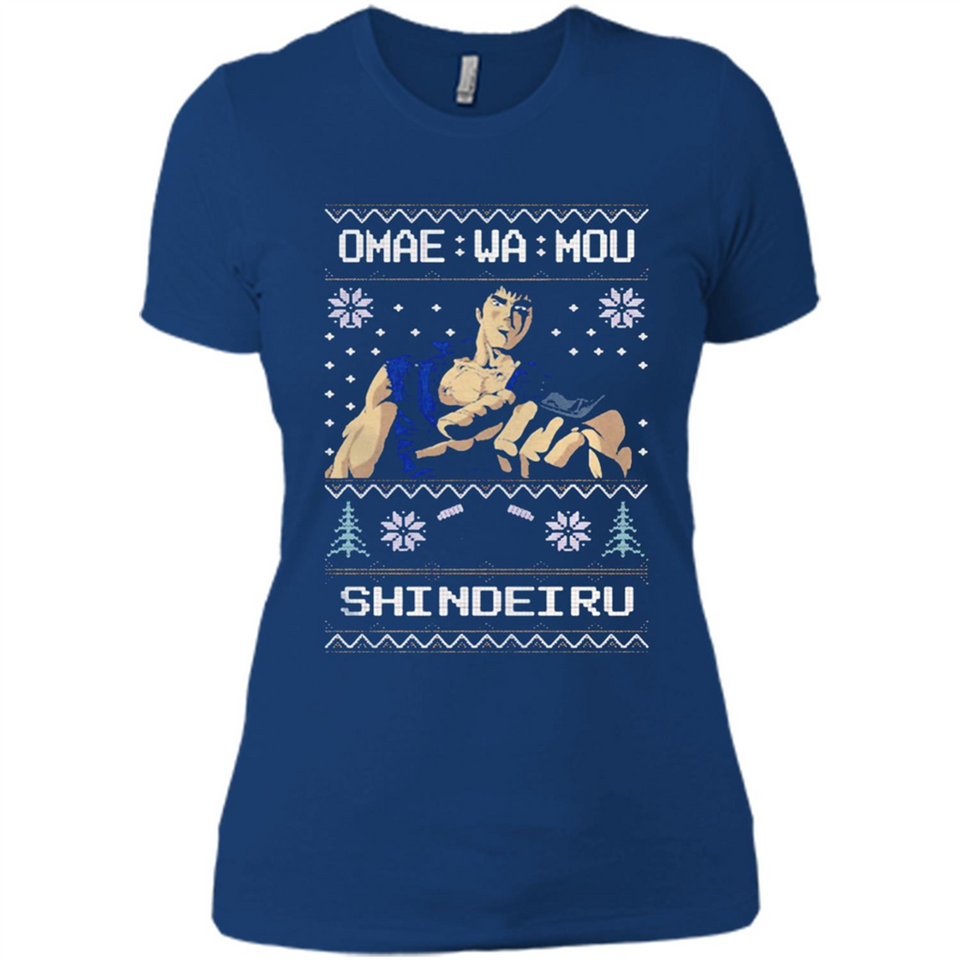 Omae Wa Mou Shindeiru Ugly Christmas Sweater - Ladies' Boyfriend T-Shirt