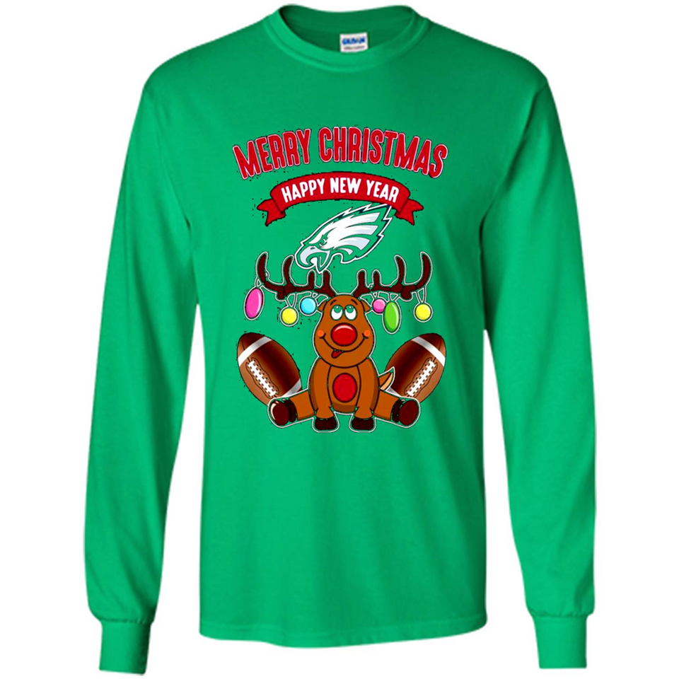 Philadelphia Eagles NFL Reindeer Funny Merry Christmas And Happy New Year