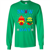 Snow Day Shirt For Los Angeles Angels Vs Minion Fans pingpong
