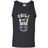 Chili Cookoff Funny T-shirt Chili And Beer - Tank Top