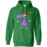 Funny Christmas Unicorn in Santa Hat - Hoodie