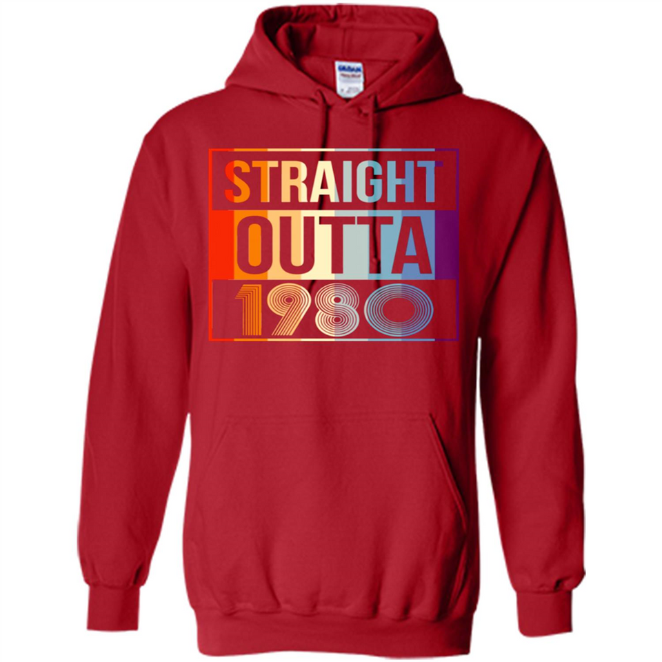 Retro Straight Outta 1980 38 Years Old - Hoodie