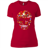 Skull Christmas Decorations Merry Xmas T-Shirt - Ladies' Boyfriend T-Shirt