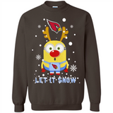 Minion Arizona Cardinals Ugly Christmas Sweater Let it Snow - Sweatshirt