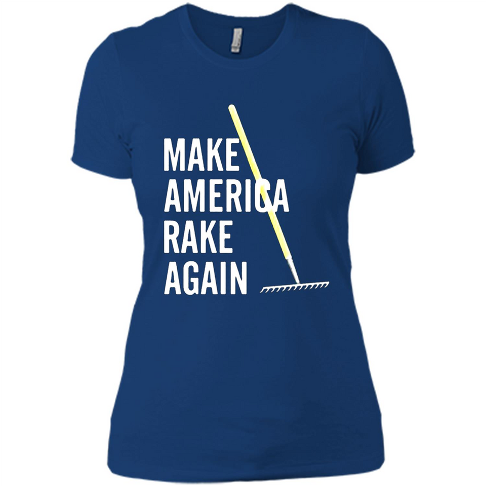 Make America Rake Again California Fires Paradise Youth T-Shirt PINGPONG - Ladies' Boyfriend T-Shirt