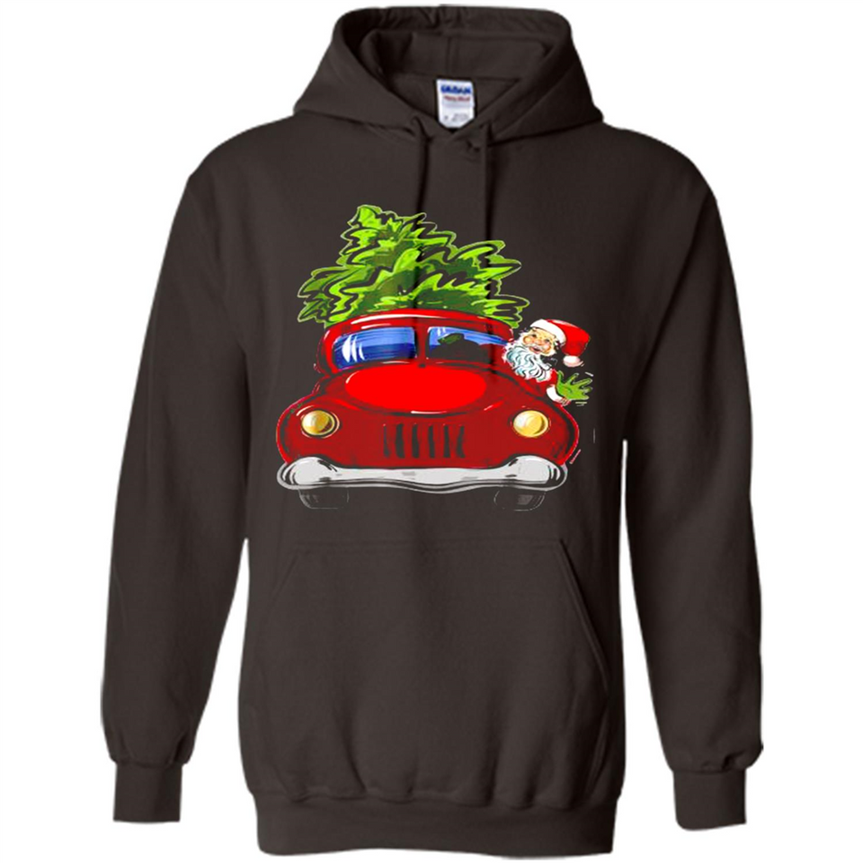 Vintage Santa red Truck Christmas Tree PINGPONG