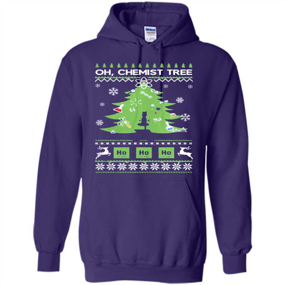 Oh Chemist Tree Ugly Christmas Sweater - Hoodie