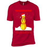 Basketball Santa Funny Christmas - Premium Short Sleeve T-Shirt