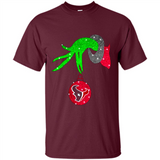 GRINCH HAND HOLDING HOUSTON TEXANS GLITTER CHRISTMAS PINGPONG