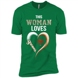 This Woman love Browns NFL football team - Premium Short Sleeve T-Shirt