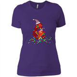 Christmas Lights Sloth Long Sleeve Santa Sloth - Ladies' Boyfriend T-Shirt