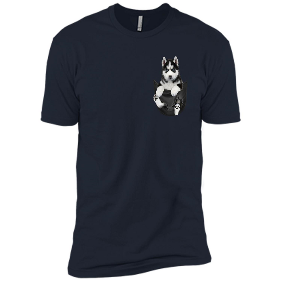 Husky Pocket - Premium Short Sleeve T-Shirt