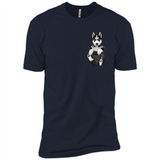 Husky Pocket - Premium Short Sleeve T-Shirt