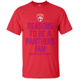 Reasons to be a Florida Panthers Fan Complete List on Back - Shirt