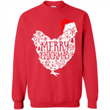 Chicken Christmas T Shirt Merry Chickmas Santa Claus Gifts - Sweatshirt