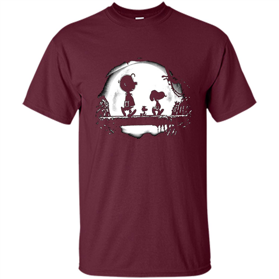 Snoopy The Peanuts Walking To The Moon