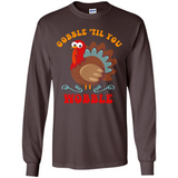 Thanksgiving Gobble Wobble Turkey - Long Sleeve T-Shirt