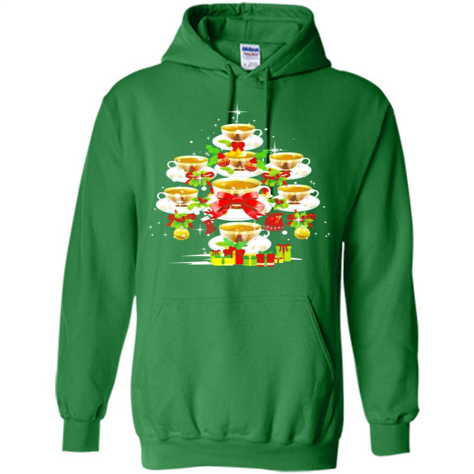 Tea Christmas Tree T-shirt Funny Tea Xmas Gift