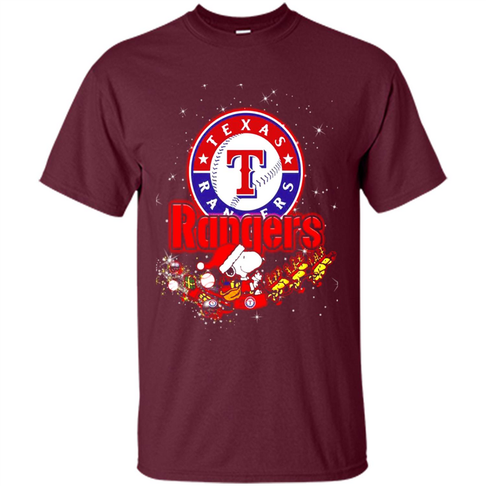 Snoopy Christmas Texas Rangers - Shirt