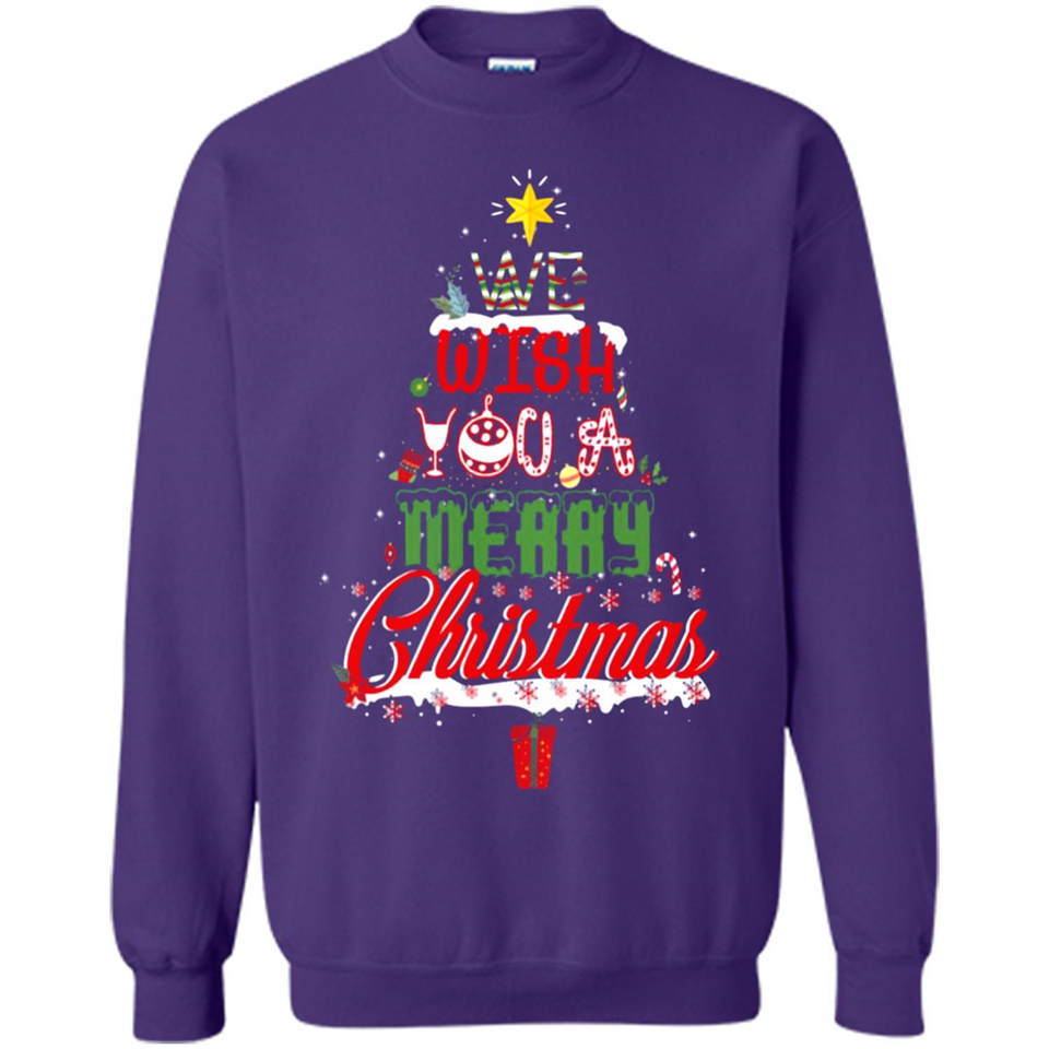 We Wish You A Merry Christmas Funny Pine Gift Sleeve - Sweatshirt