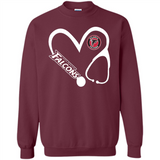 Stethoscope Heart Love Atlanta Falcons For Football Lovers