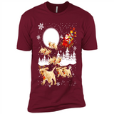 Christmas Santa Golden Retriever Sleigh For Labrador Retriever