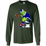 New York Giants Toilet Grinch Santa Claus Football Fan PINGPONG